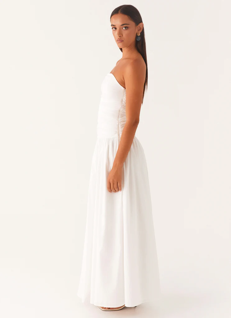 Robe maxi Carmel - Blanc
