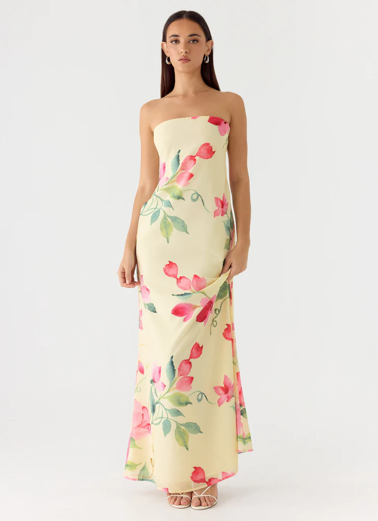 Robe Maxi Sans bretelles Bronte - Lemon Soleil