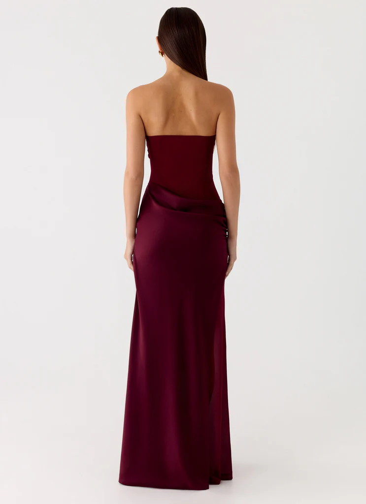 Robe maxi Champagne Skies - Prune