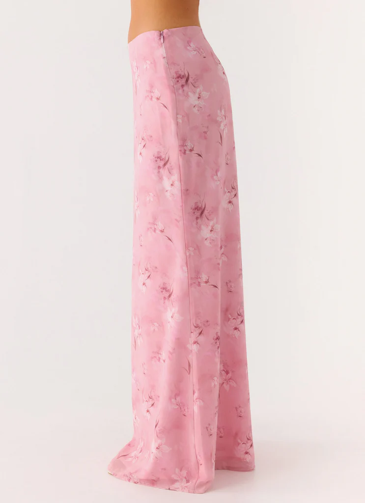 Jupe Maxi à Taille Basse Âme - Floral Vintage