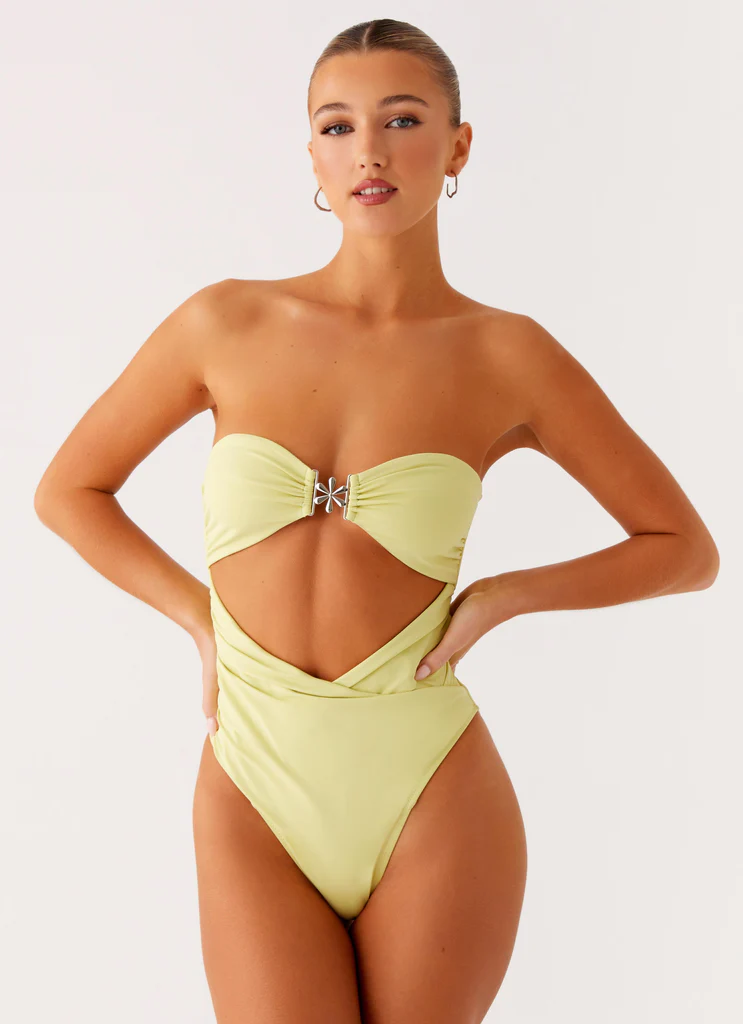 Maillot de bain une pièce Ocean Tempest - Lime