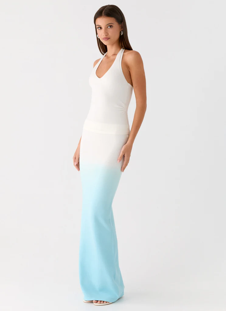Jupe Maxi Deep Sea Kiss - Ombre Bleu