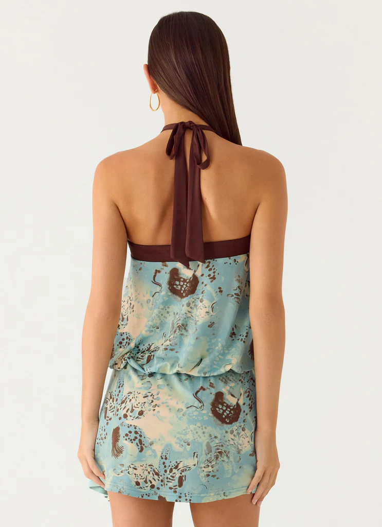 Robe Mini à Bretelles Switch Up – Aqua Blur Robe Mini à Bretelles Switch Up - Aqua Blur