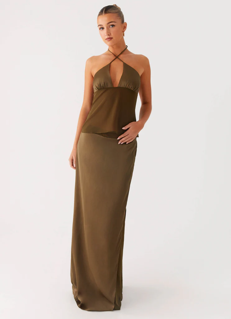 Jupe Maxi Mavie - Kaki