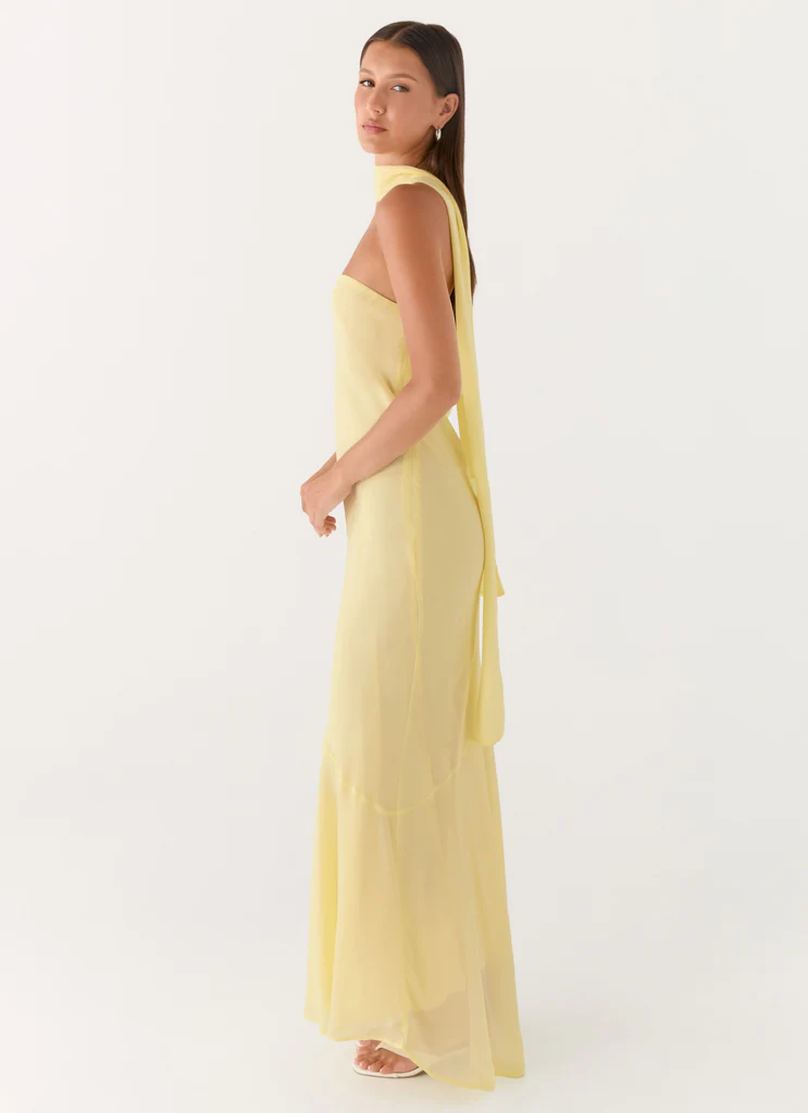 Robe Maxi Under The Pagoda - Jaune