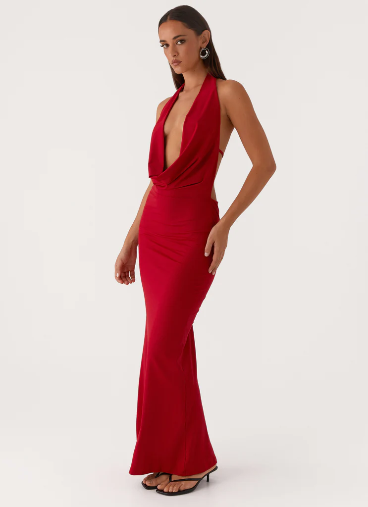 Robe Maxi Dédicacée - Rouge