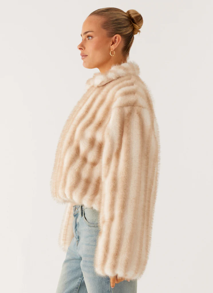 Manteau en fausse fourrure Naylor - Blonde