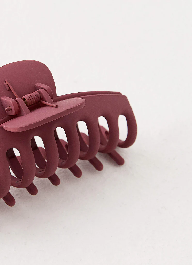 Peppermayo Claw Clip – Maroon Peppermayo Claw Clip - Maroon