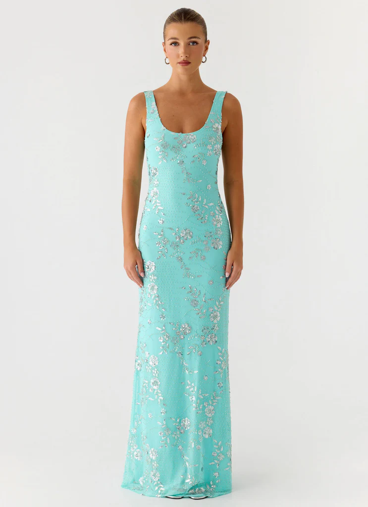 Robe Maxi Silvana - Aqua