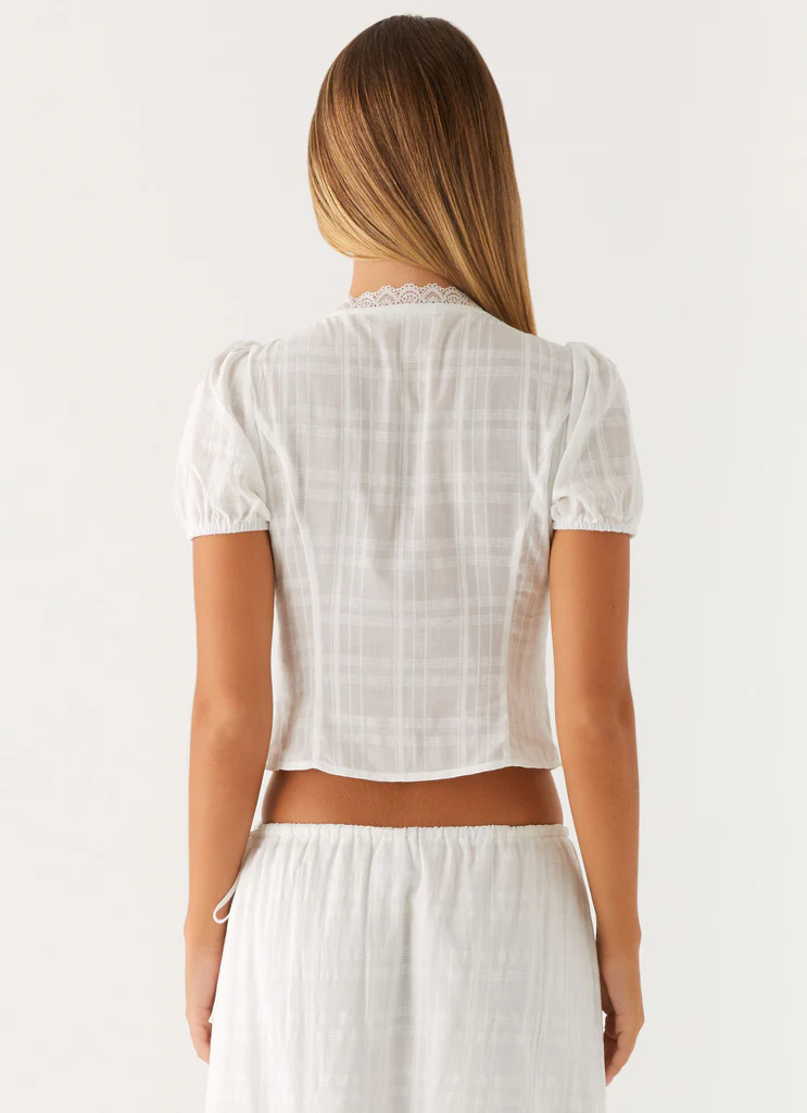 Chemise à boutons Sweet Lullaby - Blanc
