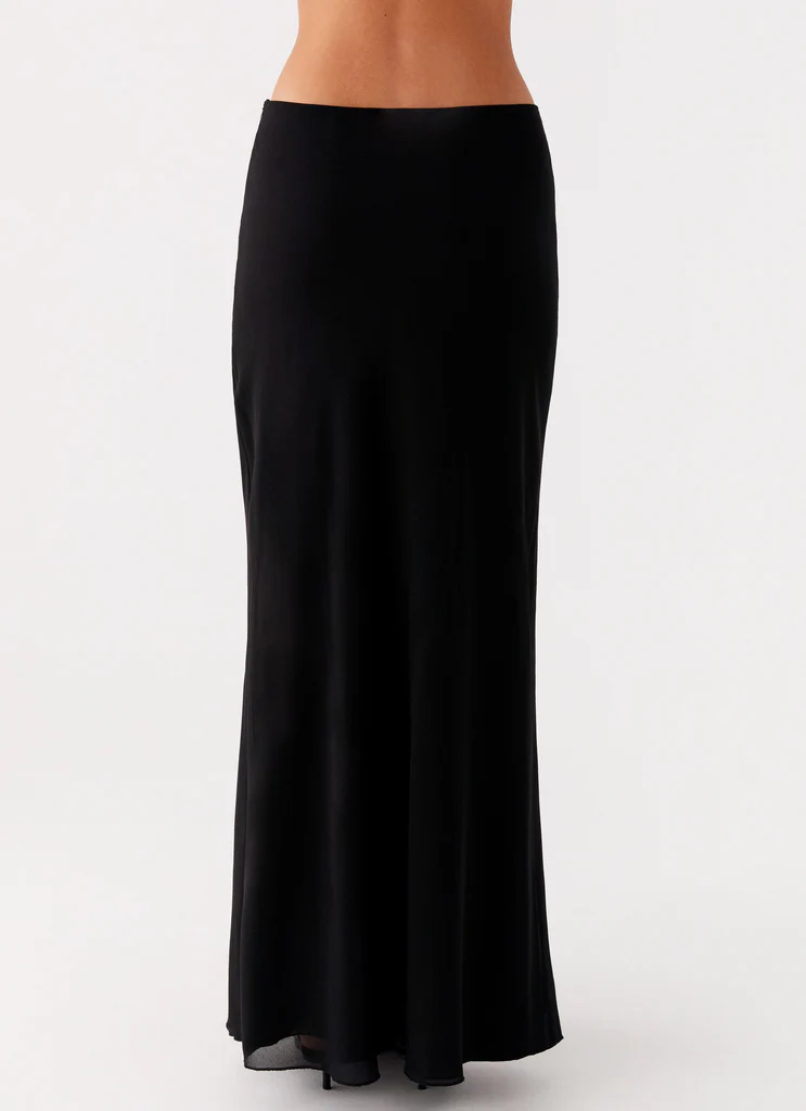 Jupe Maxi Chiffon Michaella - Noir