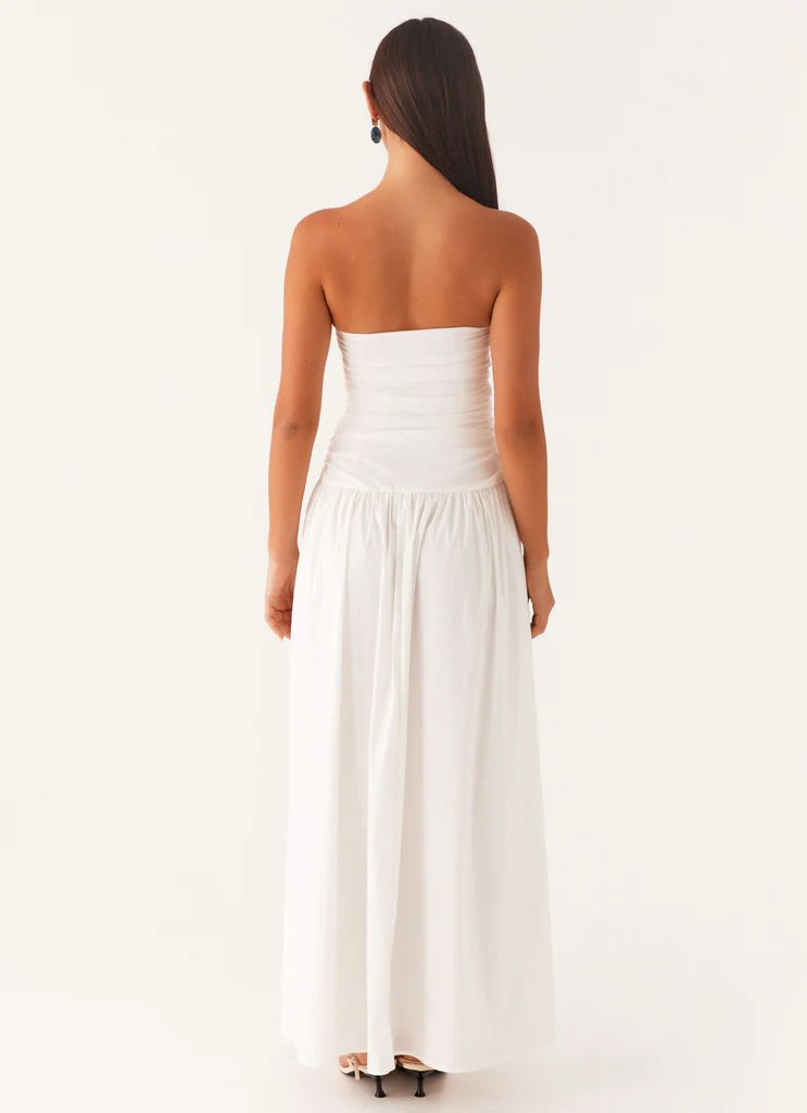 Robe maxi Carmel - Blanc