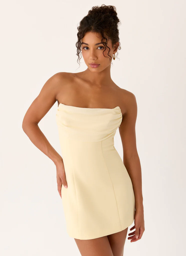 Robe Mini Luna Rosa - Jaune Pâle