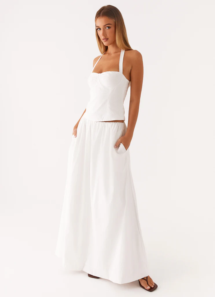 Jupe Maxi Cheryl - Blanc