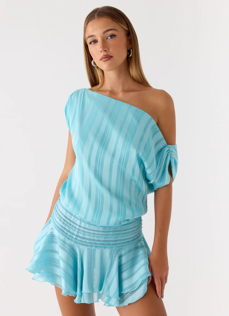Robe Mini Lowey – Bleu Pâle Robe Mini Lowey - Bleu Pâle