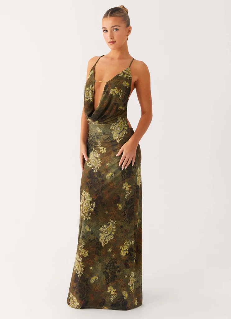 Robe maxi Star Fields - Floral Cyber