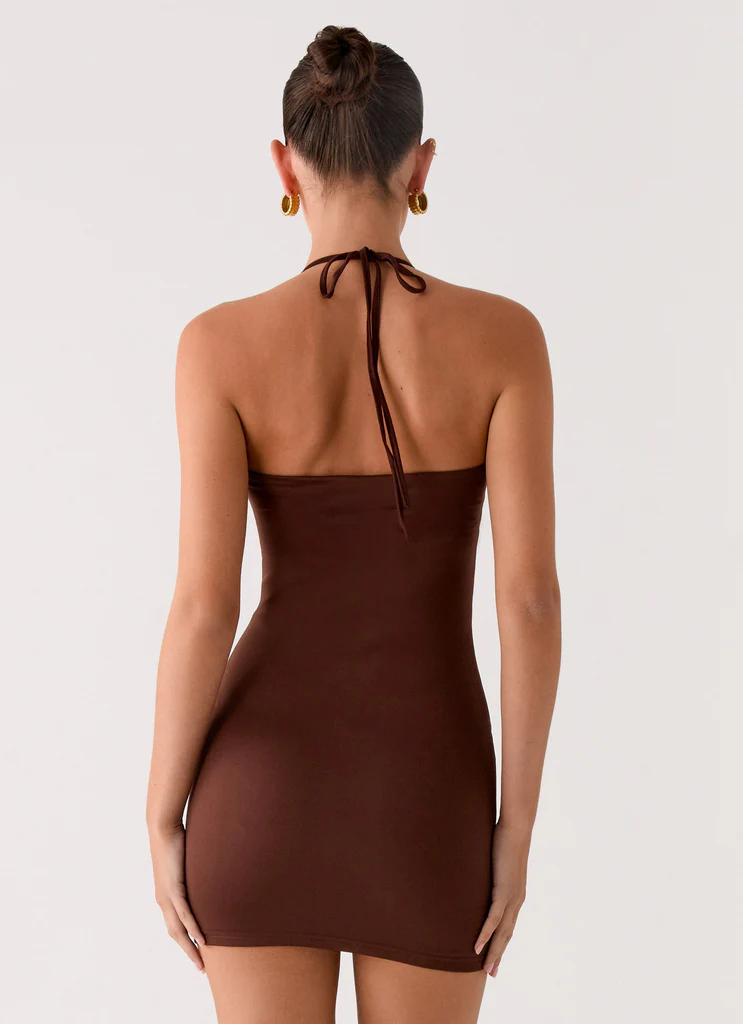 Robe Mini Palm Beach - Chocolat