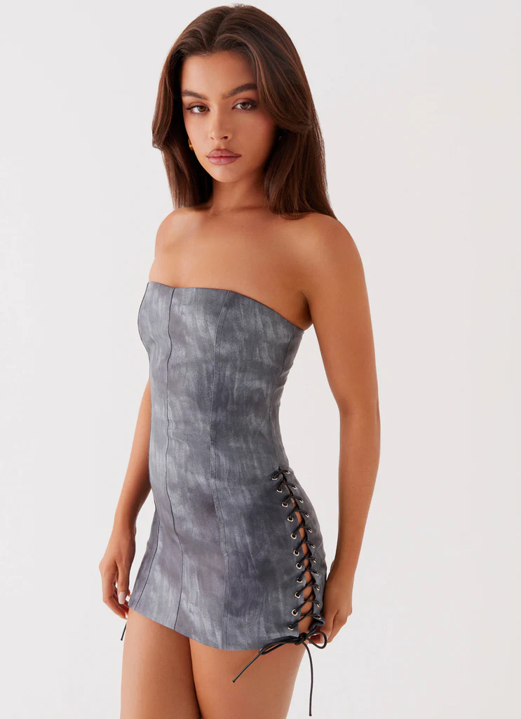 Robe mini Better When I'm Dancing - Gris graphite