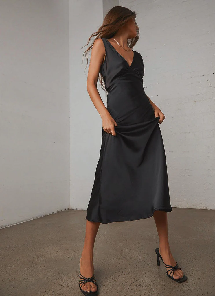 Robe Loren Midi - Noir