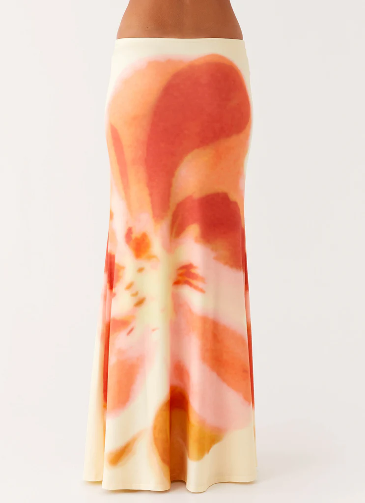 Jupe Moka Maxi - Fleurs de Mimosa