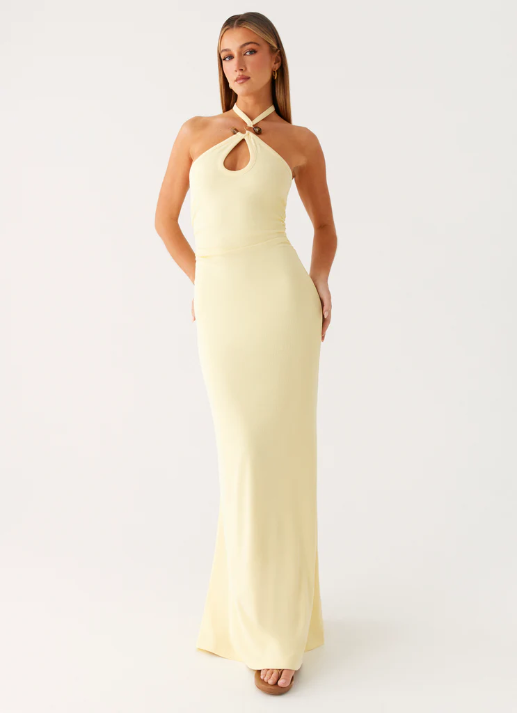 Robe Maxi Instant Attraction - Jaune