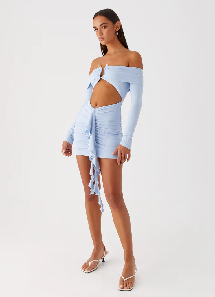 Robe Mini Aniston - Bleu