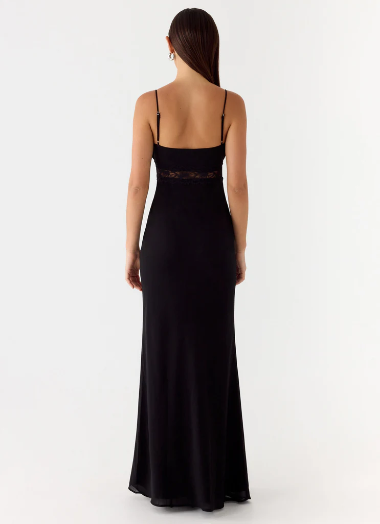 Robe Maxi Opulente - Noir
