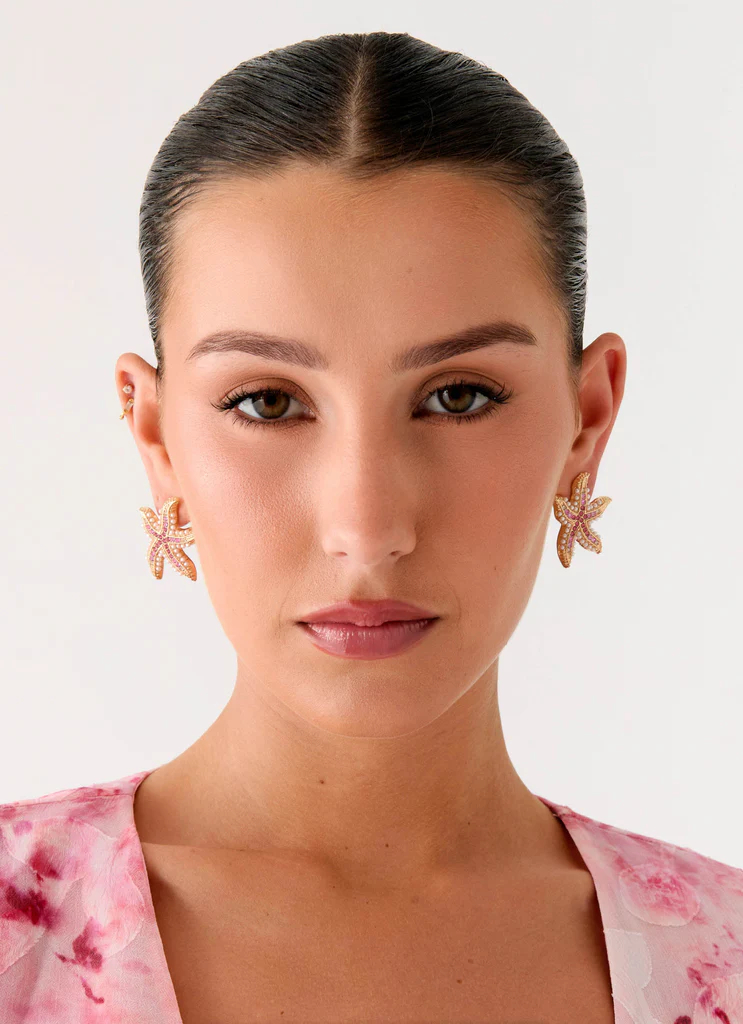 Boucles d'oreilles Tidebreaker - Rose