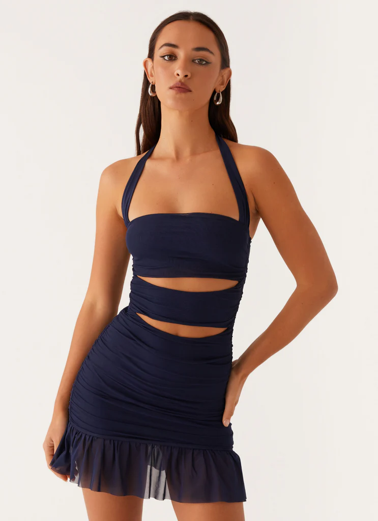 Robe Mini Devyn - Bleu Nuit
