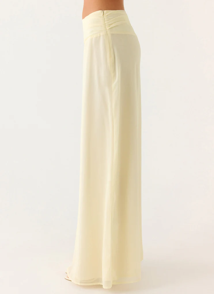 Jupe maxi Blushing Bloom - Fleurs violettes