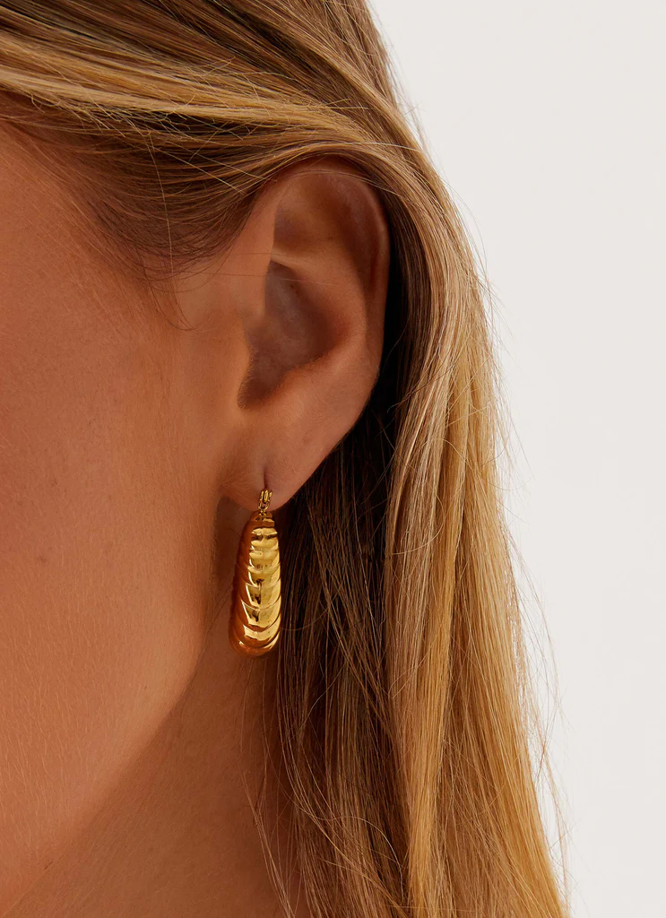 Boucles d'oreilles Zuri en anneau - Or
