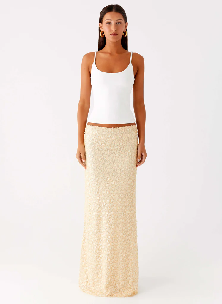 Minijupe Maxi Strass Honest - Jaune
