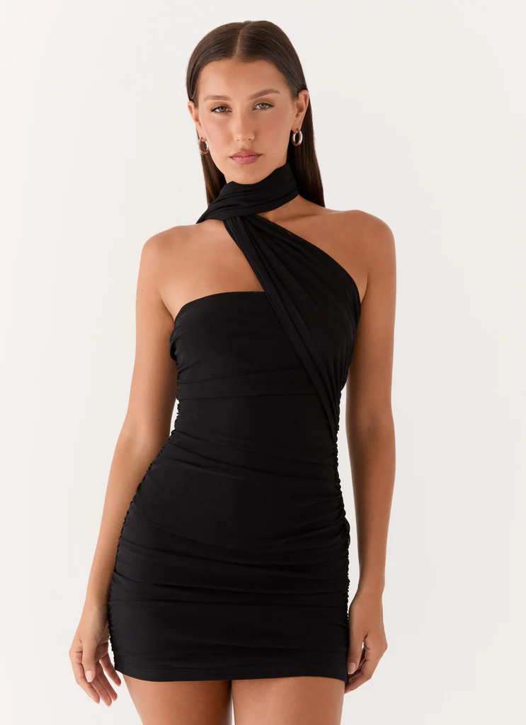 Robe Micro Mini Actualité Explosive - Noir