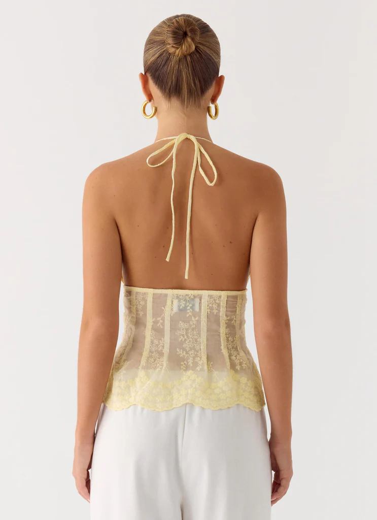 Halter Non Stop - Jaune Beurre