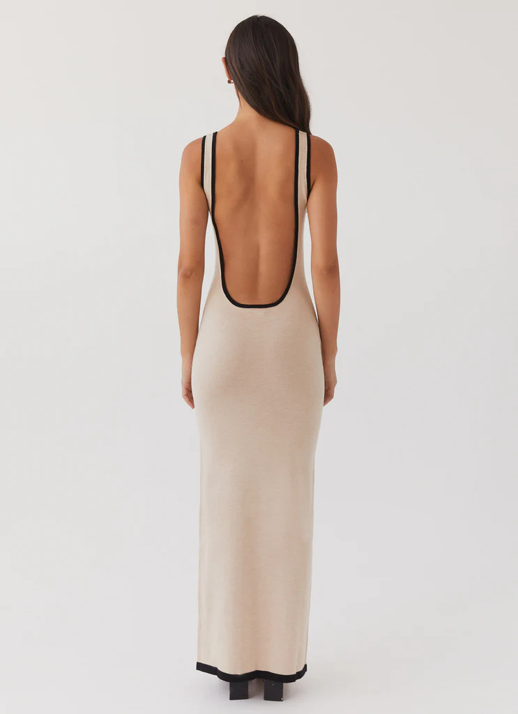 Robe maxi tricot Lost In Paris - Tapioca