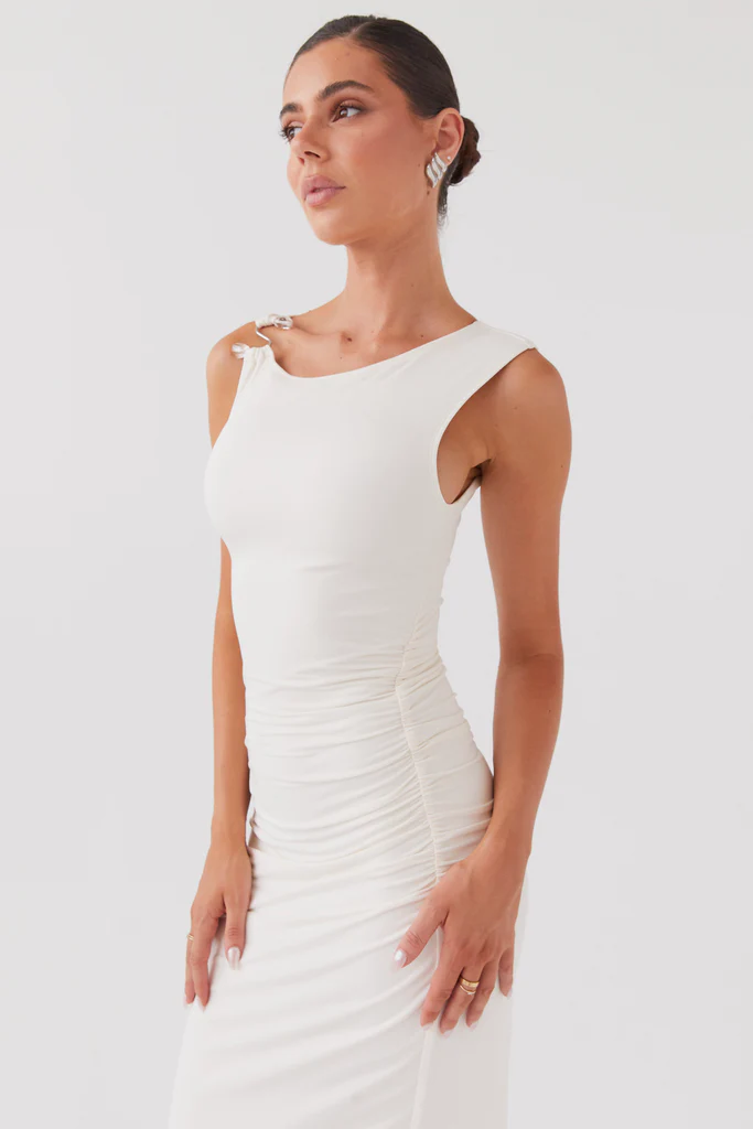 Robe maxi In Bloom - Ivoire