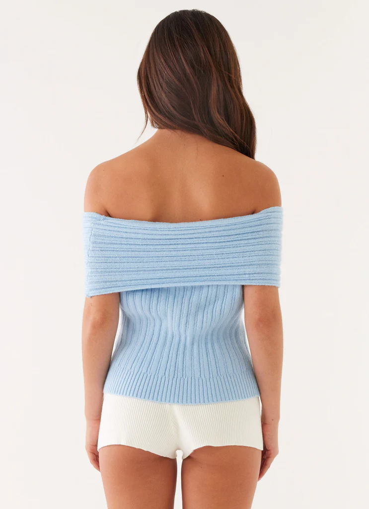 Top en tricot Rosen - Bleu
