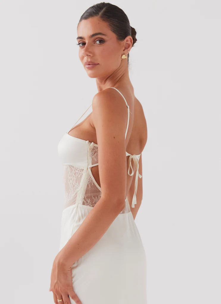 Robe maxi en dentelle Palais Royale - Antique
